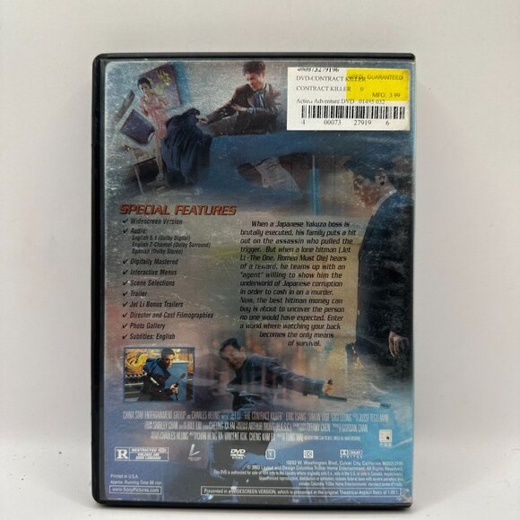 Jet Li Contract Killer DVD Movie Rated R Widescreen - Picture 2 of 3